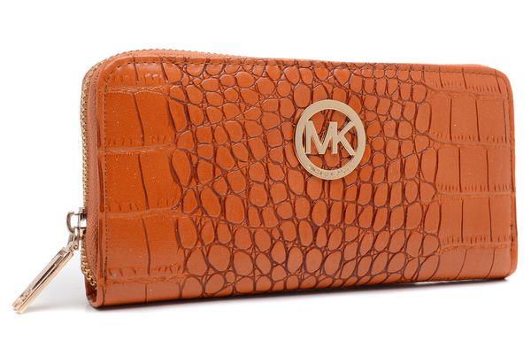 michael kors jet set continental lommebok crocodile preget orang Klassisk Salg c2ubj